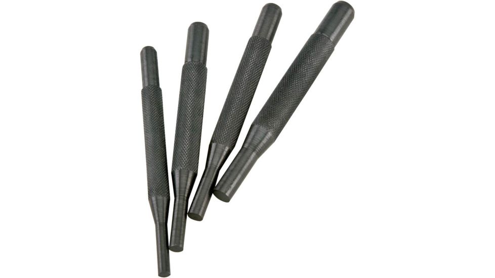 Grizzly Industrial 4-Pc. Drive Pin Punch Sets, includes 3/16in, 7/32in, 1/4in and 5/16in pin punches H2707