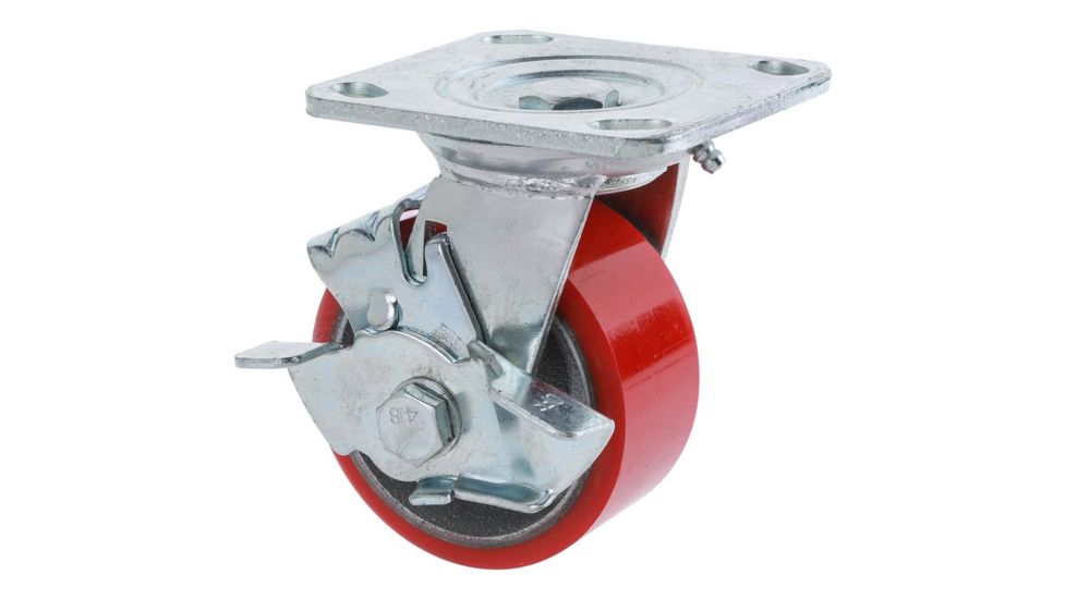 Grizzly Industrial 4in. Heavy-Duty Swivel Caster w/ Brake G8176
