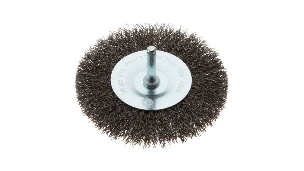 Grizzly Industrial 4in. Shaft Mounted Circular Crimped Wire Brush, T27757