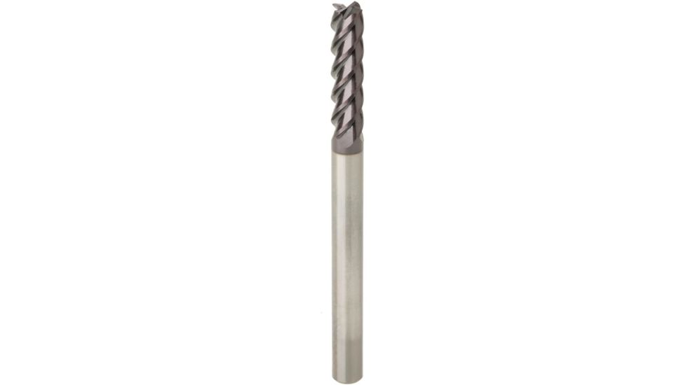 Grizzly Industrial 5/16in. x 4in. Super Carbide 4-Flute End Mill H7629
