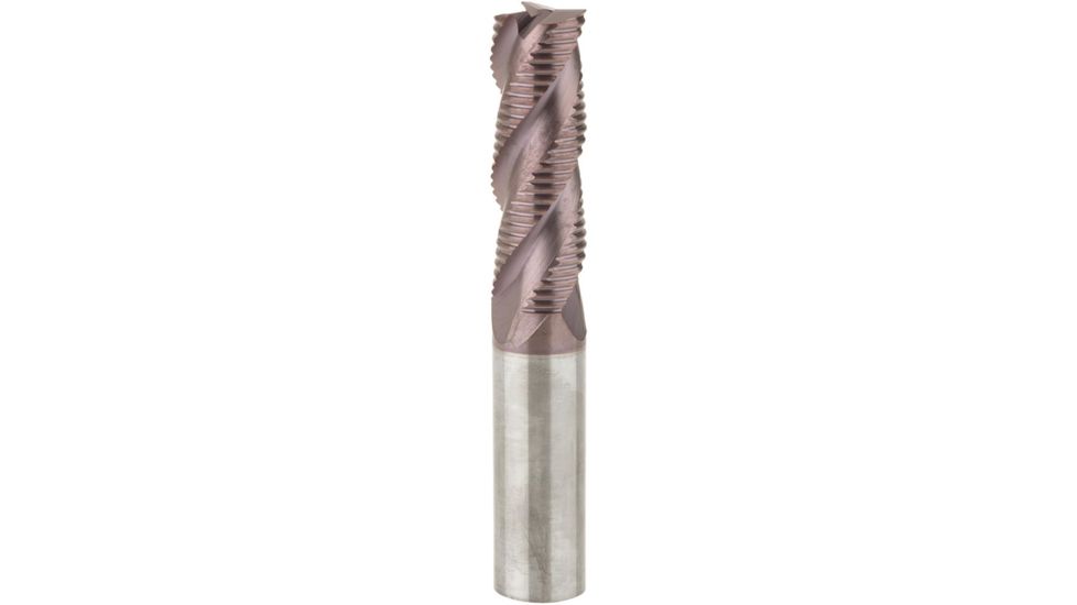 Grizzly Industrial 5/8in. x 4in. Super Carbide 3-Flute Roughing End Mill H7640