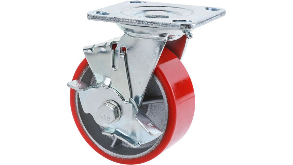 Grizzly Industrial 5in. Heavy-Duty Swivel Caster w/ Brake G8177