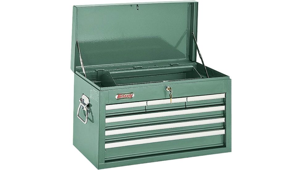 Grizzly Industrial 6 Drawer Top Chest w/ Ball Bearing Slides H0838