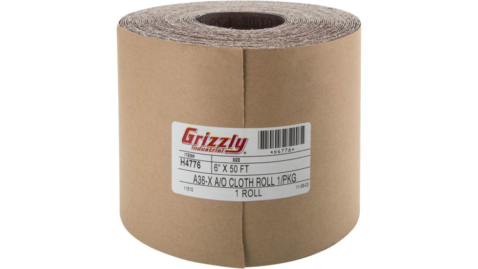Grizzly Industrial 6in. x 50' Sanding Roll A36 H4776