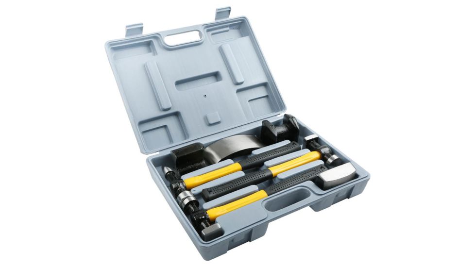 Grizzly Industrial 7-Pc Auto Body Repair Kit - Cast Iron T1232