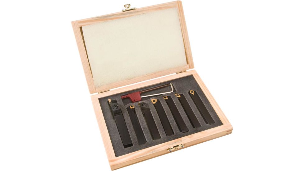 Grizzly Industrial 7 Piece Indexable Carbide Set 3/8in. T10293