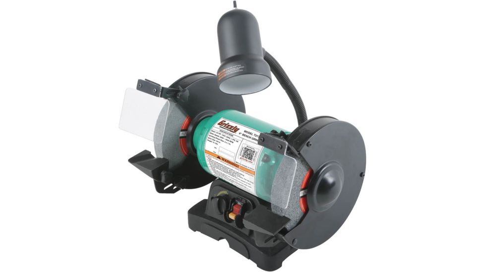 Grizzly Industrial 8in. Variable-Speed Grinder with Light T27305