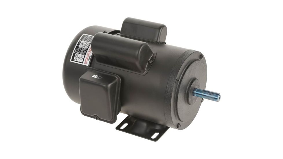 Grizzly Industrial Heavy-Duty Motor 1-1/2 HP Single-Phase 3450 RPM TEFC 110V/220V G2535