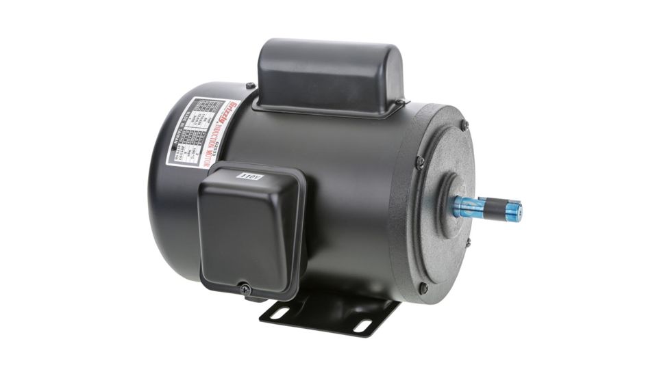 Grizzly Industrial Heavy-Duty Motor 1 HP Single-Phase 3450 RPM TEFC 110V/220V G2533