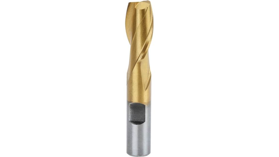 Grizzly Industrial HSS TiN Coated 2 Flute End MIlls, 10 pc. Set G9761