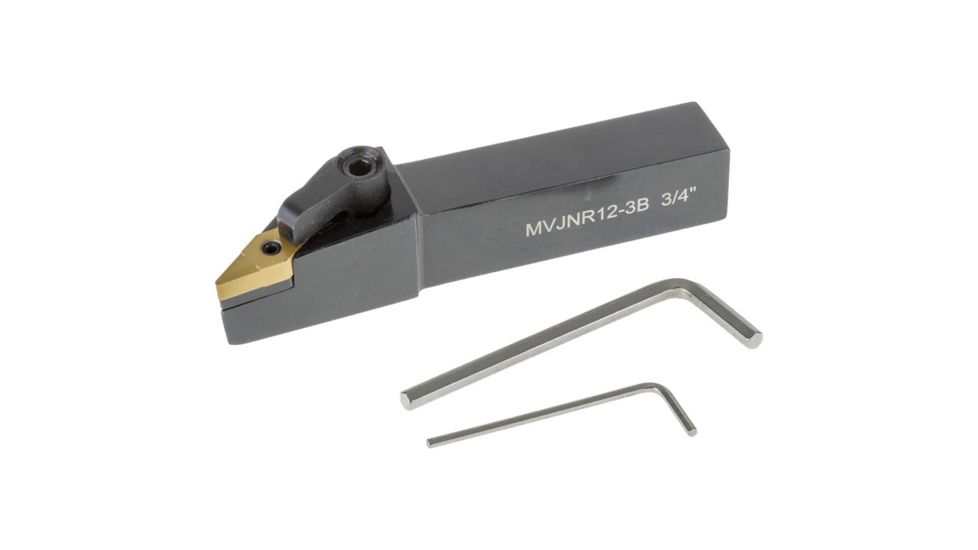 Grizzly Industrial Profile Turning Toolholder MVJNR 3/4in. x 4-1/2in., 3-Deg. Cutting Angle, RH T10838