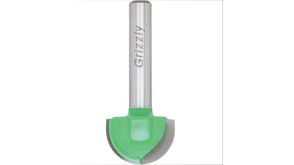 Grizzly Industrial Roundnose Bit, 1/4in. Shank, 3/4in. Cutter Dia. C1058