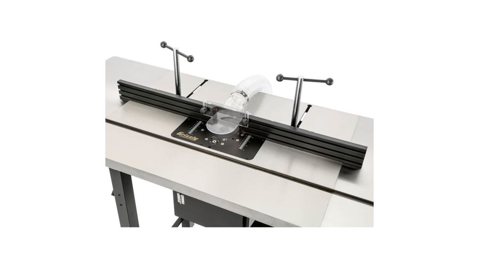 Grizzly Industrial Router Table w/ Lift and Cast Iron Wings, T28781