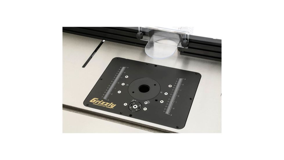 Grizzly Industrial Router Table w/ Lift and Cast Iron Wings, T28781