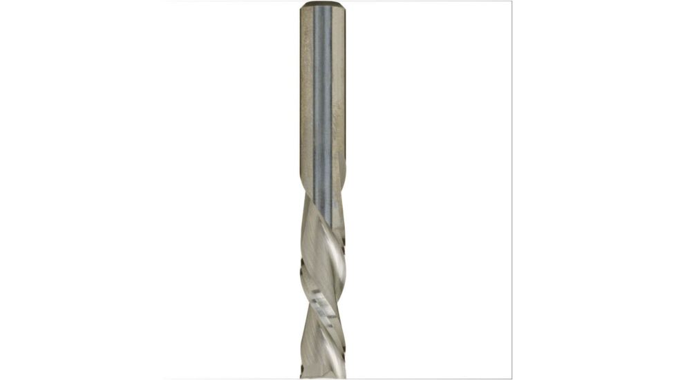 Grizzly Industrial Solid Carbide Spiral Downcut Bit, 1/4in. Shank, 1/4in. Dia. C1696