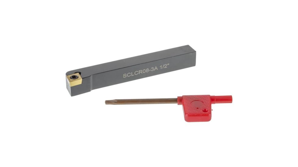 Grizzly Industrial Turning Toolholder SCLCR 1/2in. x 4in., 5-Deg. Cutting Angle, RH T10844