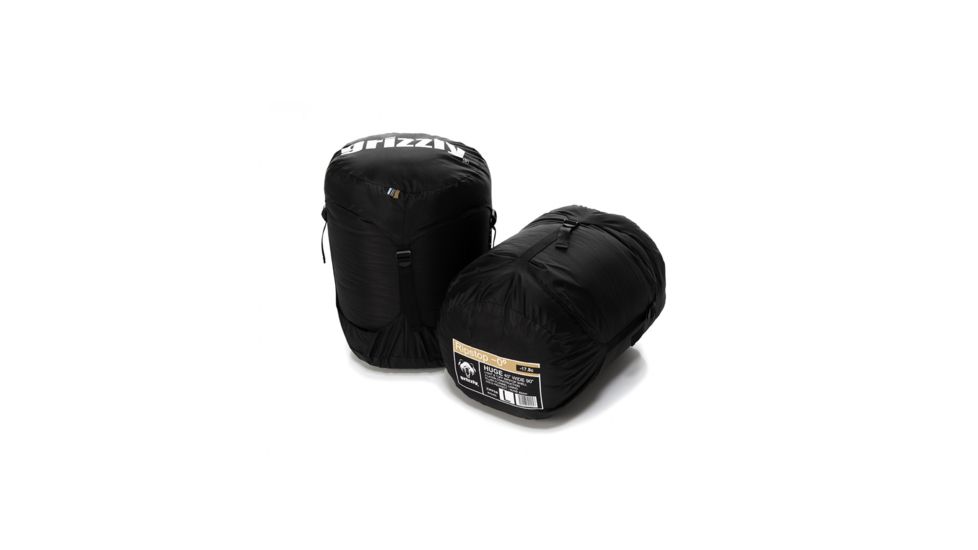 Grizzly Ripstop +25 Degree Sleeping Bag, Light Brown, Large, 40004