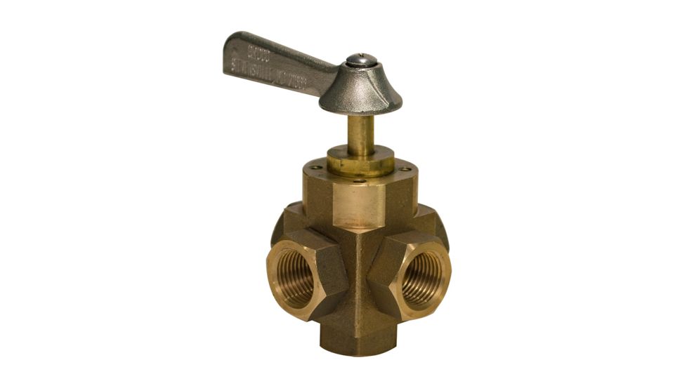 GROCO 5-Port Tank Selector Valve 1/2" 74416