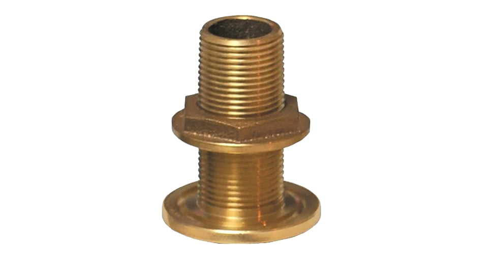 GROCO NPS NPT Combo Bronze Thru-Hull Fitting w/Nut 3/4" 74290