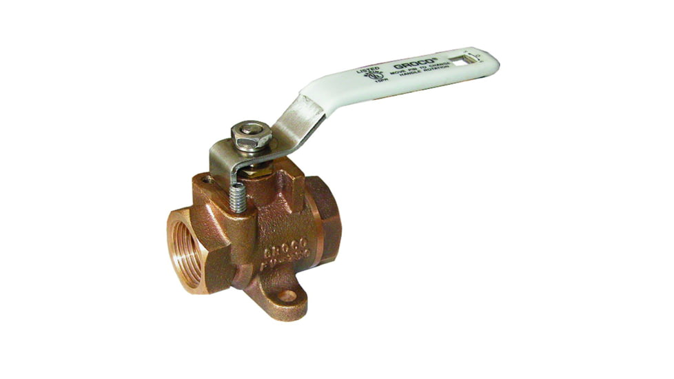 GROCO NPT Bronze Inline Fuel Valve 3/8" 74410
