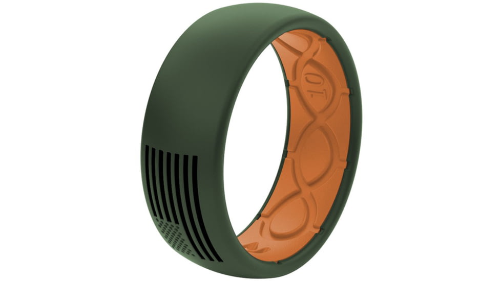 Groove Life America Moss Flag Silicone Ring, Green/Black, 08, 13955
