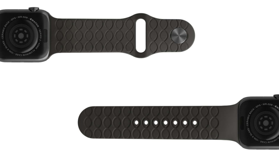 Groove Life Apple Watch Narrow/Long Band, Black, 38/40mm M/L, WA1-001-NL