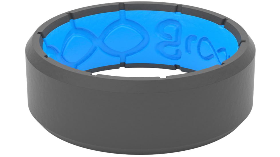 Groove Life Edge Deep Stone Silicone Ring, Grey, 12, 33254