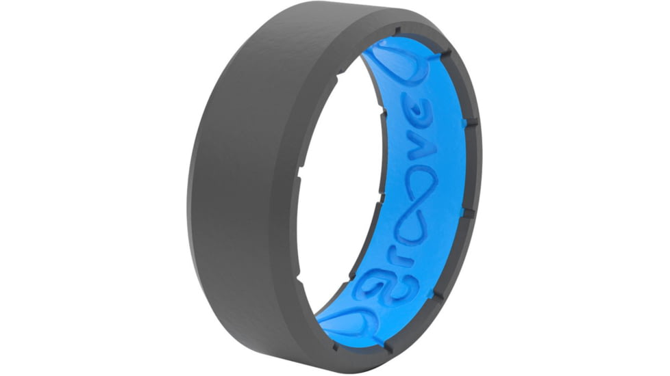 Groove Life Edge Deep Stone Silicone Ring, Grey, 12, 33254