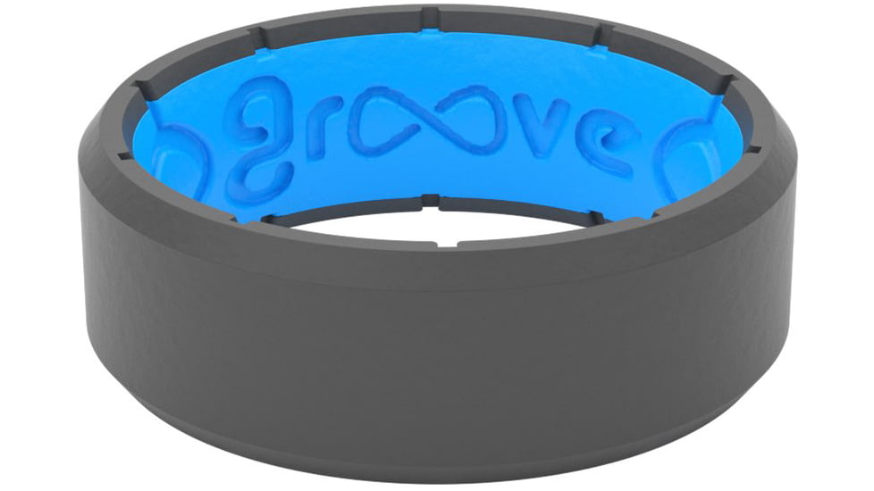 Groove Life Edge Deep Stone Silicone Ring, Grey, 12, 33254