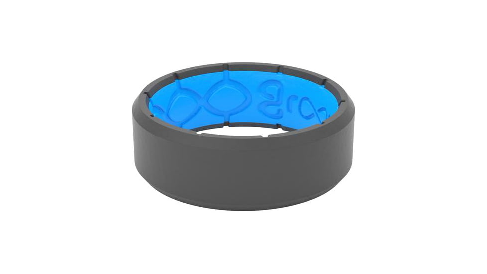 Groove Life Edge Deep Stone Silicone Ring, Grey, 14, 12700