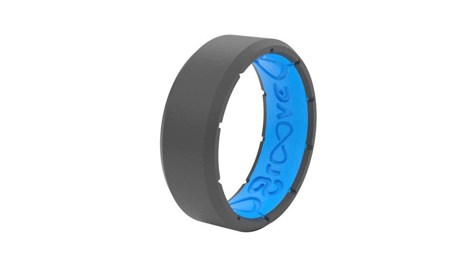 Groove Life Edge Deep Stone Silicone Ring, Grey, 14, 12700