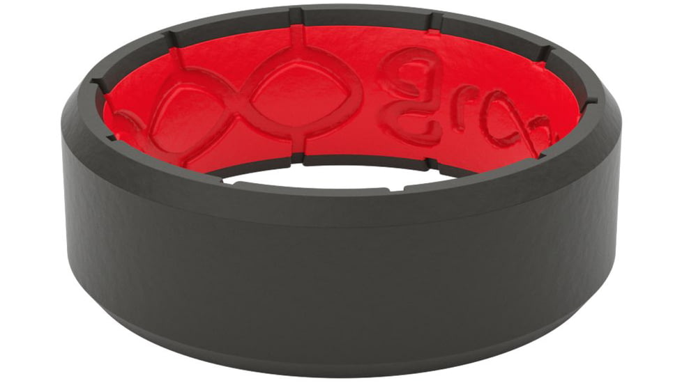 Groove Life Edge Silicone Ring, Black/Red, 09, 32691