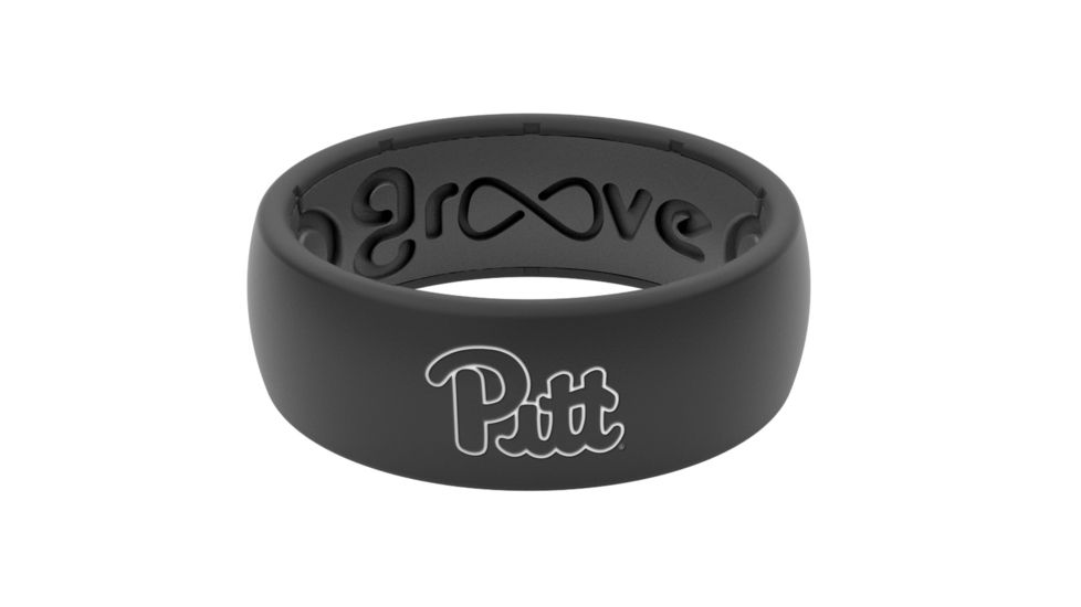 Groove Life Original - Collegiate Pittsburgh Silicone Ring, Black, 7 TGV-RNG-OR-CL-PITT-BK-07