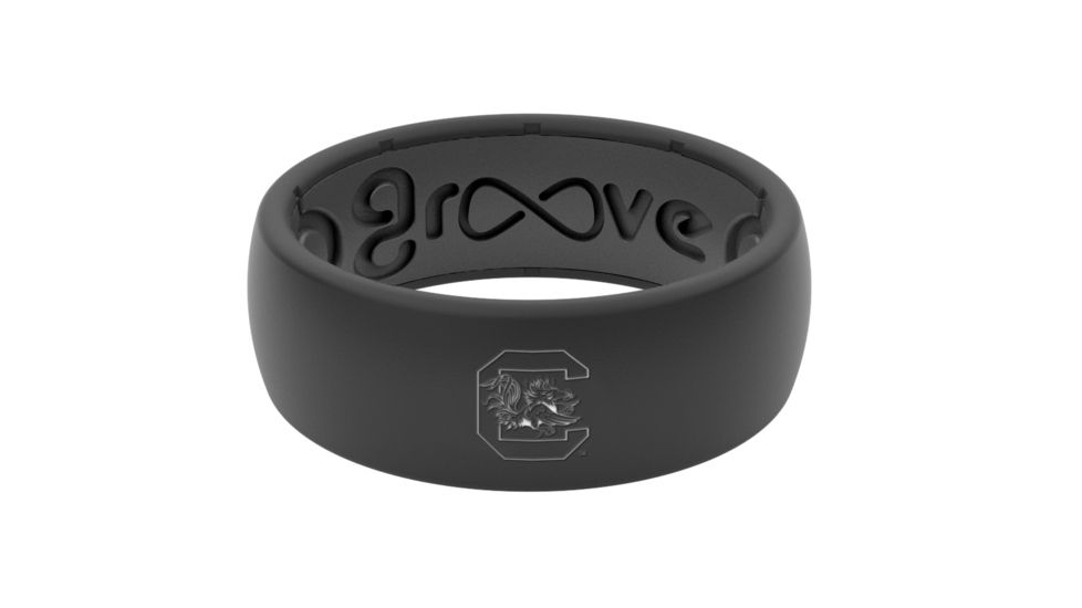Groove Life Original - Collegiate South Carolina Silicone Ring, Black, 7 TGV-RNG-OR-CL-SCAR-BK-07