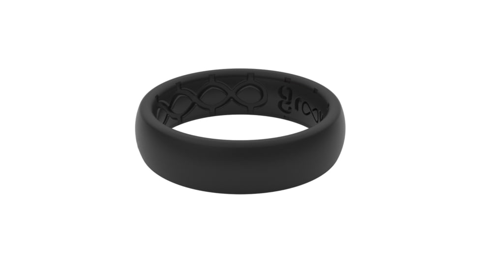 Groove Life Thin Solid Colored Ring, Midnight Black/Black, 4, R1-101-04
