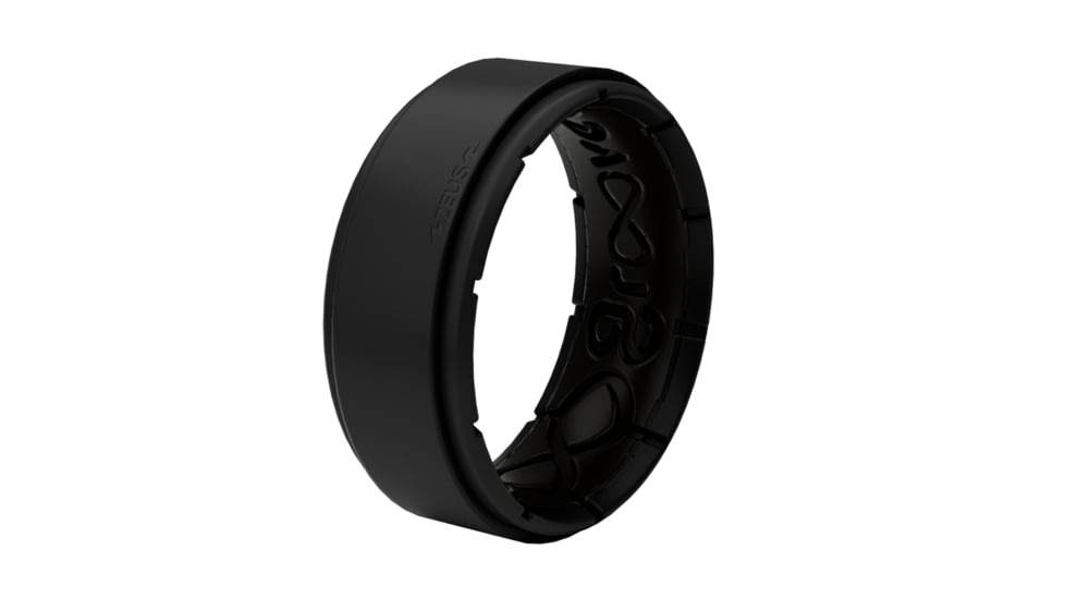 Groove Life Zeus Edge Silicone Ring, Black, 14, R10-007-14