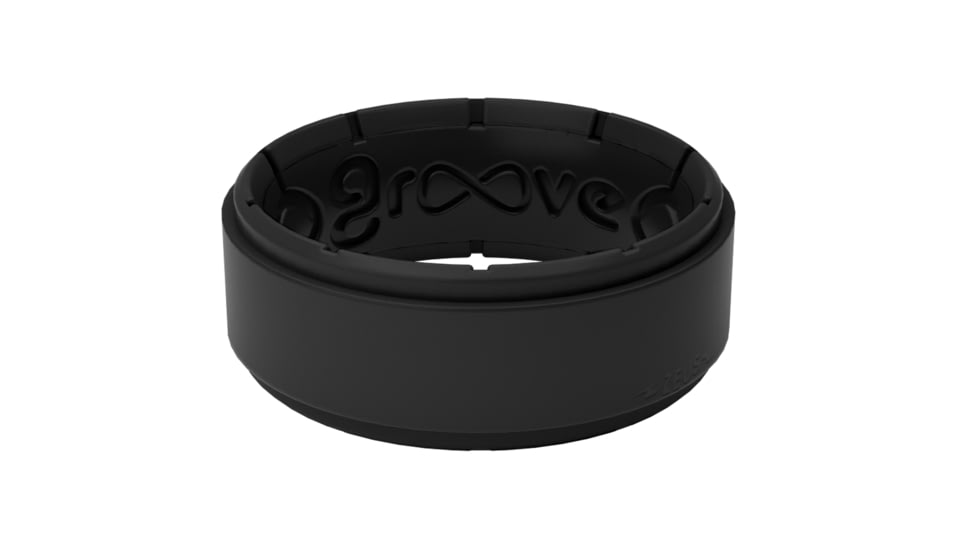 Groove Life Zeus Edge Silicone Ring, Black, 14, R10-007-14