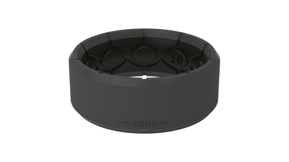 Groove Life Zeus Edge Silicone Ring, Deep Stone Grey/Black, 14, R10-008-14