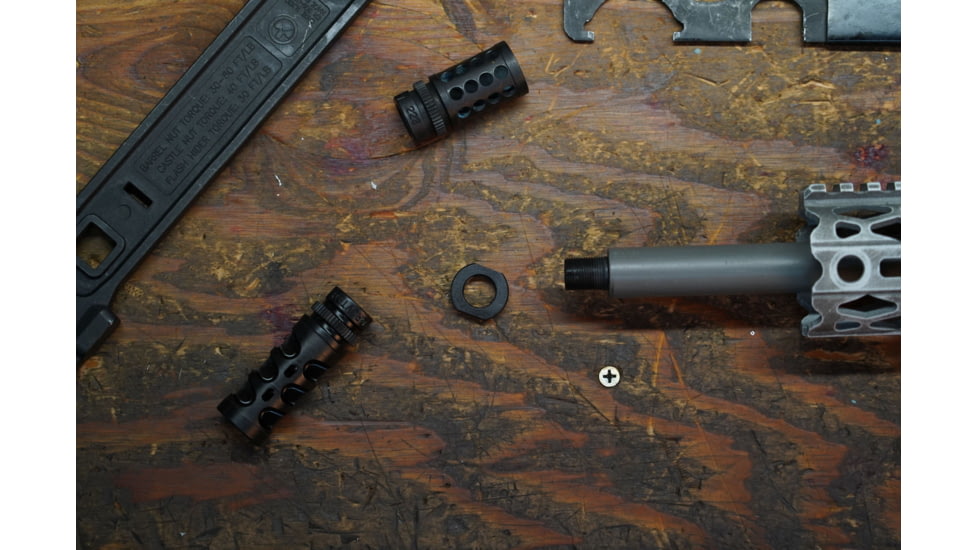 GrovTec US 1/2x28 .223/5.56mm Jam Nut Muzzle Device, GTHM322