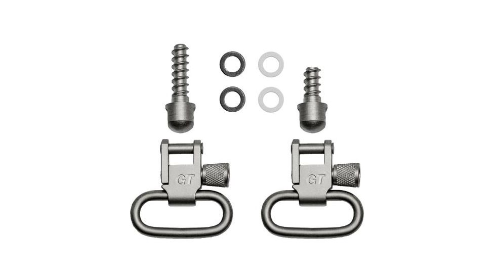 GrovTec US Wood Screw Forend Locking Swivel Set, 1in, Satin, GTSW14