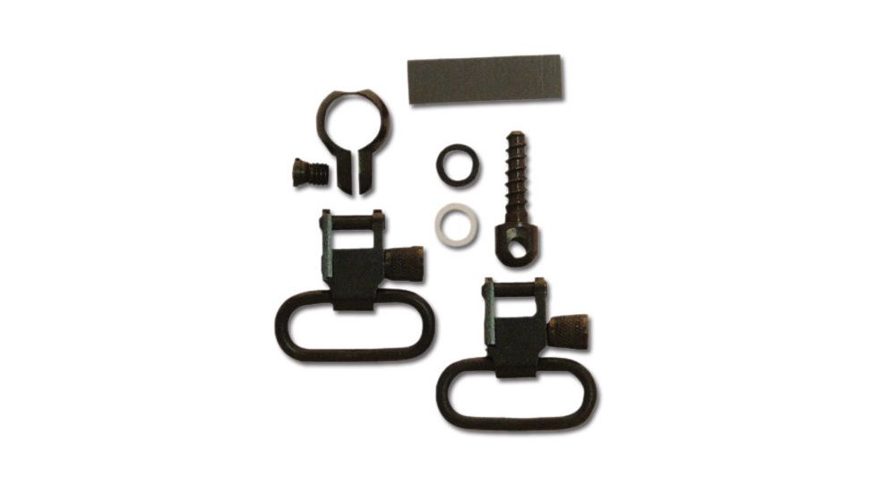 GrovTec US One-Piece Barrel Band Swivel Set, .645 - .660 Diameter, Black, GTSW41