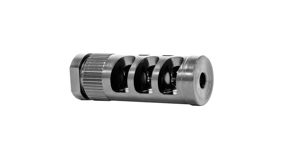 GrovTec US G-Comp .223 Muzzle Compensator, .223 Caliber, 1/2x28 Thread, Nitride, Black, GTHM315
