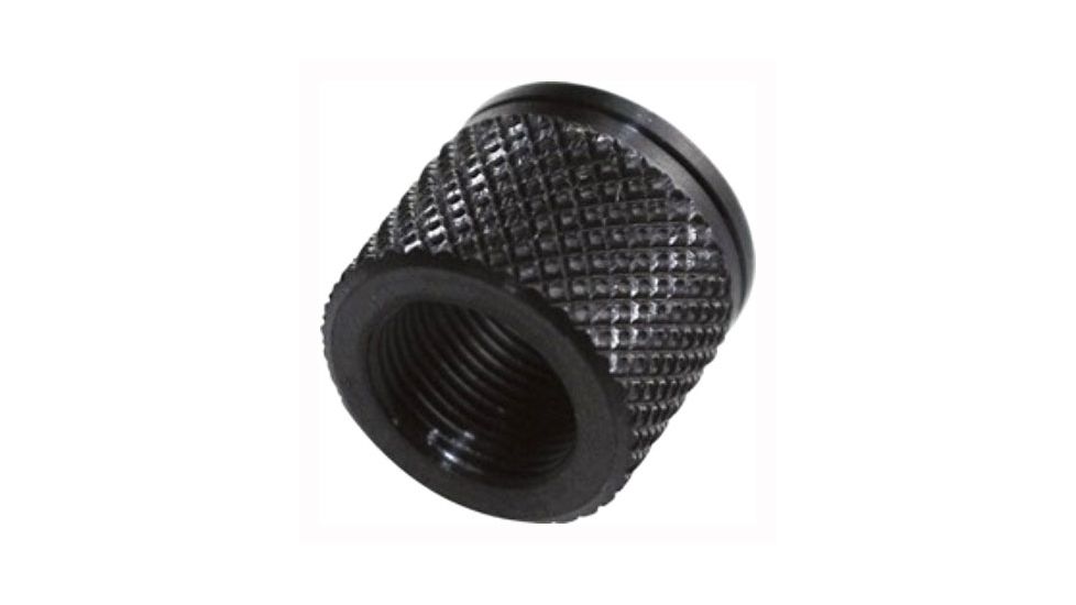 GrovTec US Muzzle Thread Protector, For 10/22 Bull Barrel, 1/2x28 Thread, .920in OD, Black, GTHM243