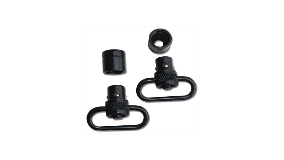 GrovTec US 1in Standard Push Button Swivel Set w/Bases, Black, GTSW06
