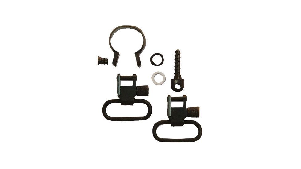 GrovTec US One-Piece Barrel Band Swivel Set, .645 - .660 Diameter, Black, GTSW45