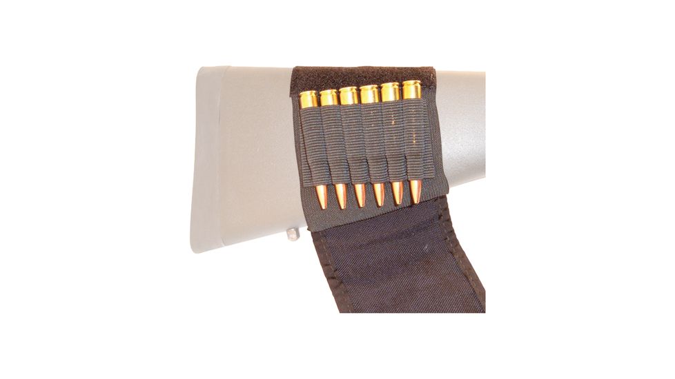 GrovTec US Buttstock Cartridge Holder w/Flap, Rifle, Black, GTAC83