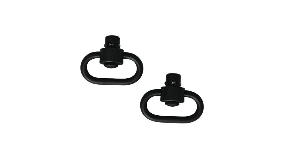 GrovTec US Heavy Duty 1.25in Push Button Swivel Set, Black, GTSW288