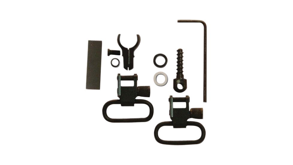 GrovTec US Two-Piece Barrel Band Swivel Set, .675 - .725 Diameter, 1in Loop, Black, GTSW302