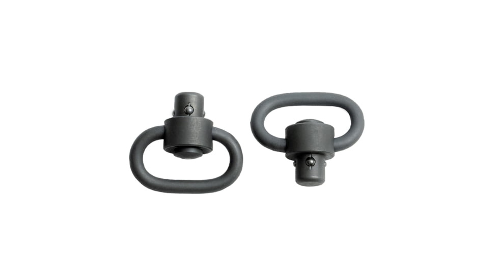 GrovTec US Heavy Duty Push Button Swivels, Black, 1in, GTSW105