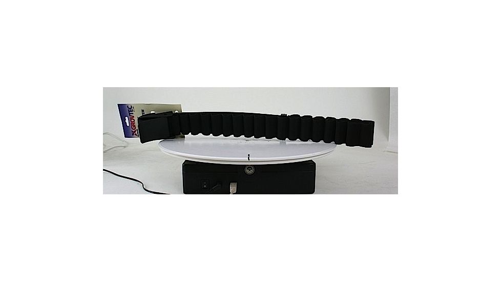 GrovTec US Shotgun Ammo Belt, 25 Loops, Fits Waist Up to 50in, Black, GTAC95